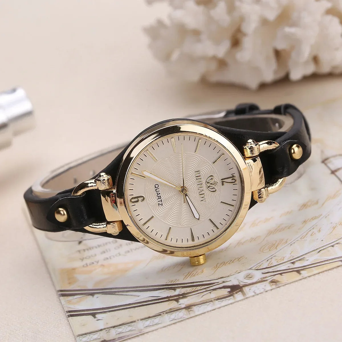 Classic Round Face Adjustable Watch