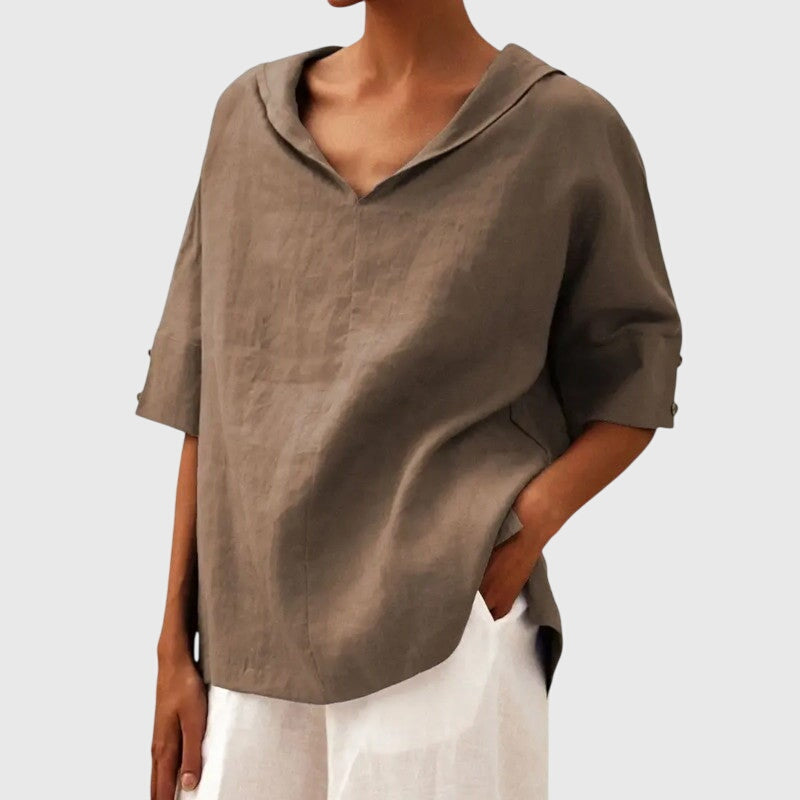 Green Chiffon Women's Blouse