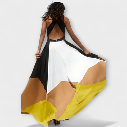 Elegant Backless Evening Maxi Dress