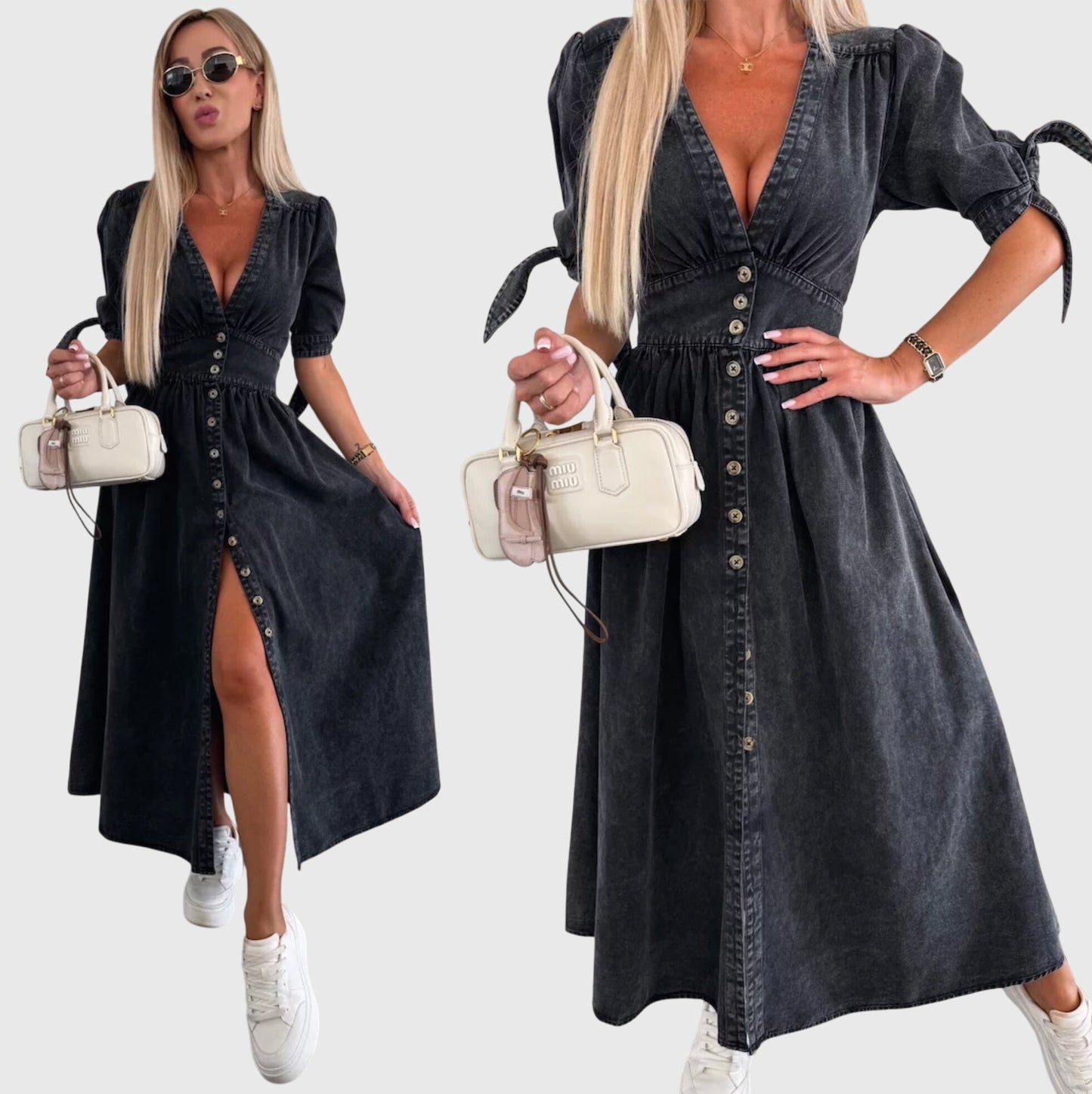 Classic Blue Jeans Dress