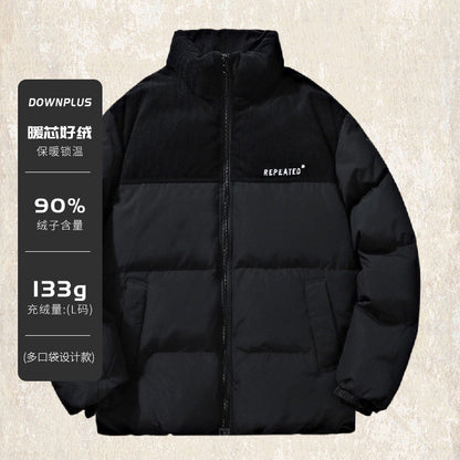 Warm Mens Down Filled Puffer Coat