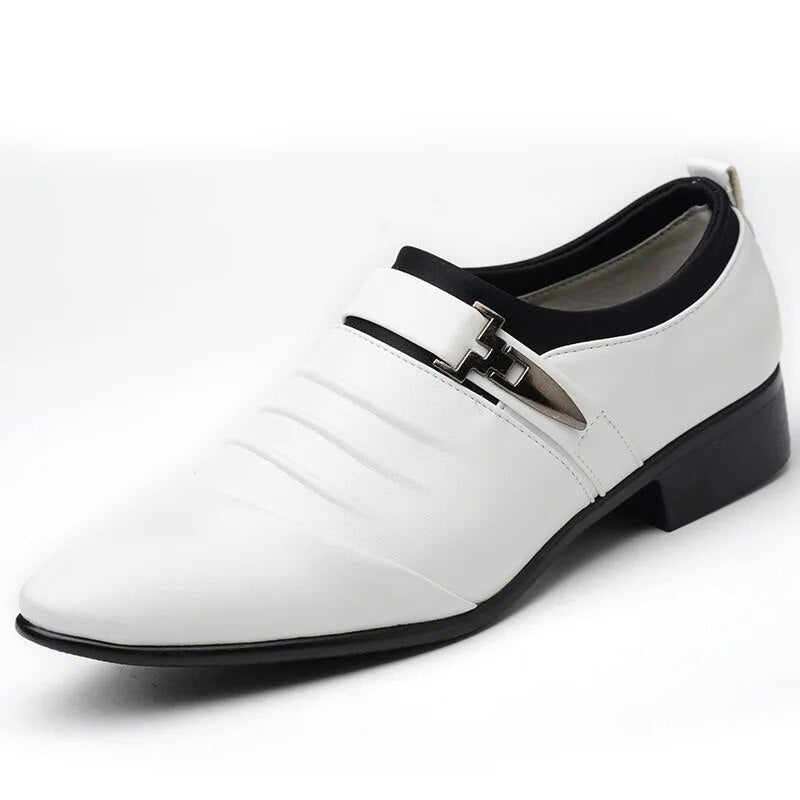 Classic Black Leather Monk Strap Shoes - EasyApparels