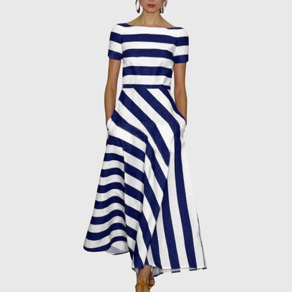 Classic Vertical Stripe Dress