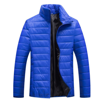 Warm Mens Down Filled Quilted Jacket Casual