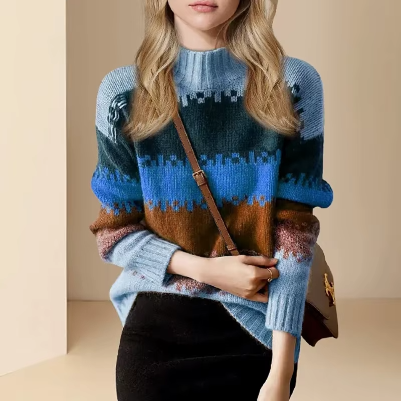 Cozy Textured Crew Neck Sweater