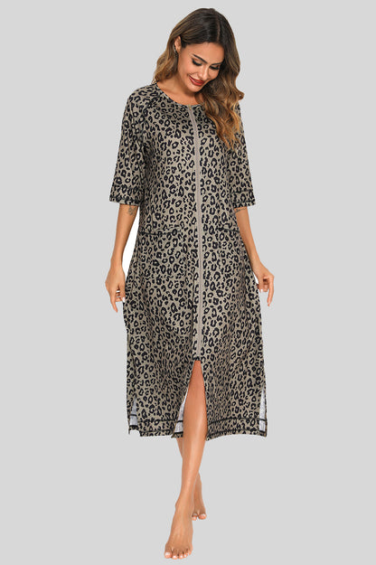 Comfortable Floral Nightie with Side Pockets