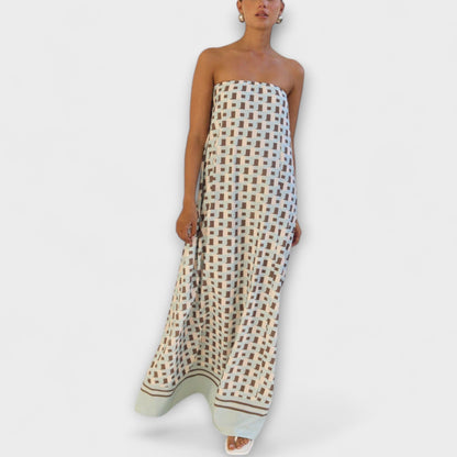 Stylish Cold Shoulder Formal Maxi Dress - Vossary