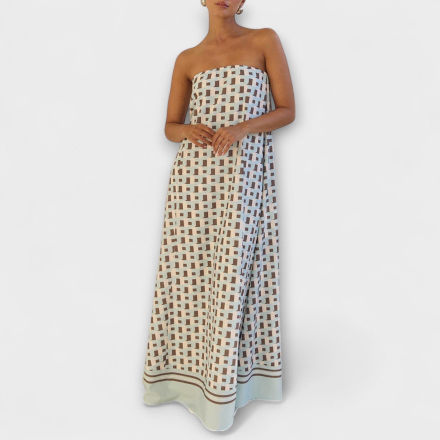 Stylish Cold Shoulder Formal Maxi Dress