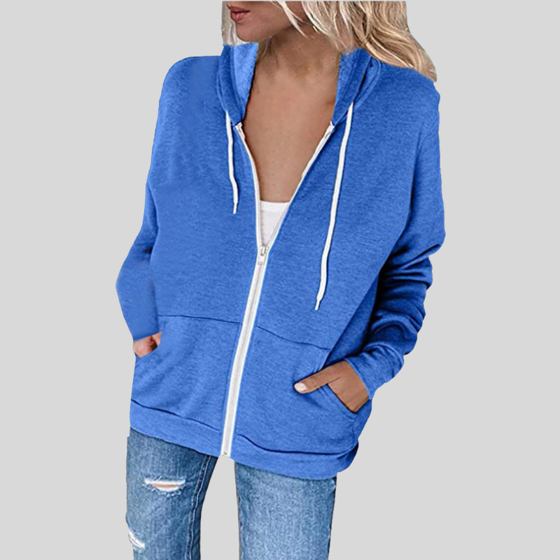 Warm Zip Up Women's Jacket - EasyApparels