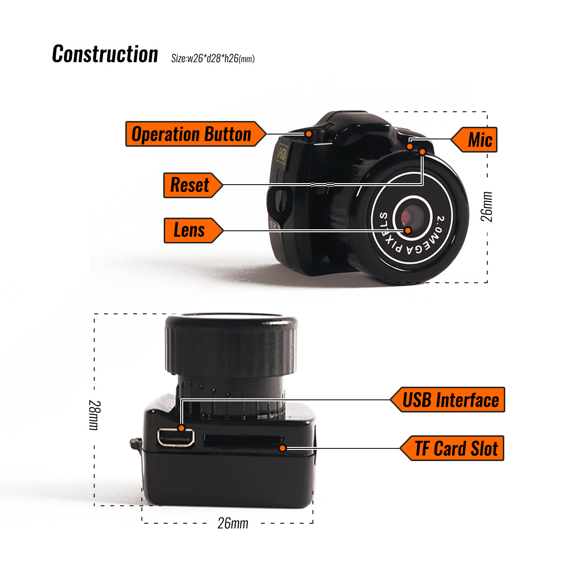 Small HD Portable Video Camcorder