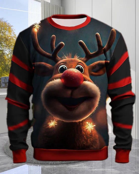 Festive Holiday Crew Neck Sweater - Vossary