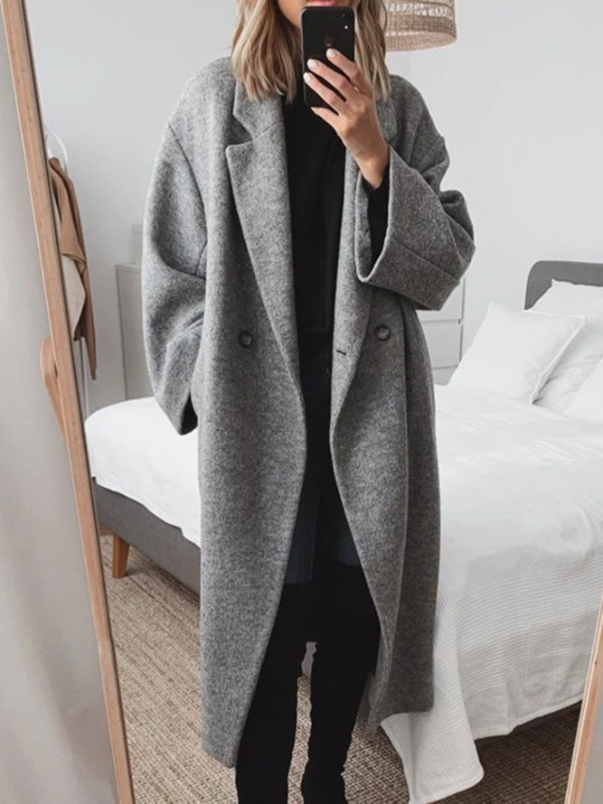 Timeless Fit Women's Long Coat - Vossary