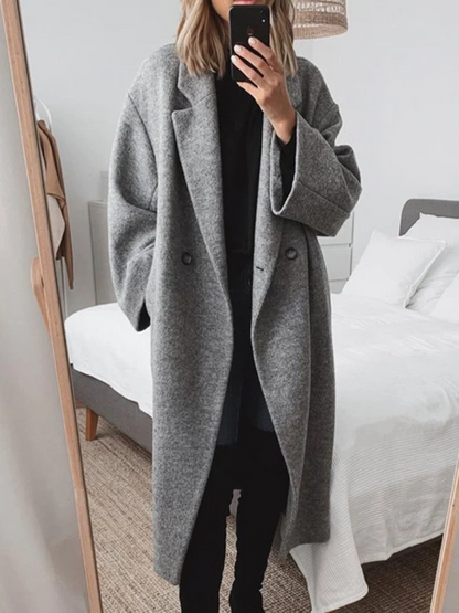 Timeless Fit Women's Long Coat - Vossary