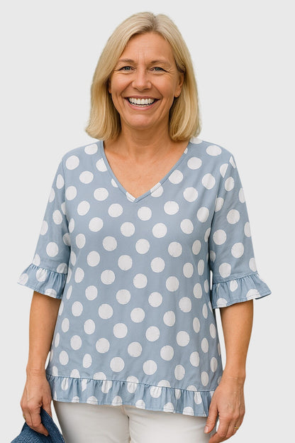 Women's Lightweight Pink Peasant Blouse