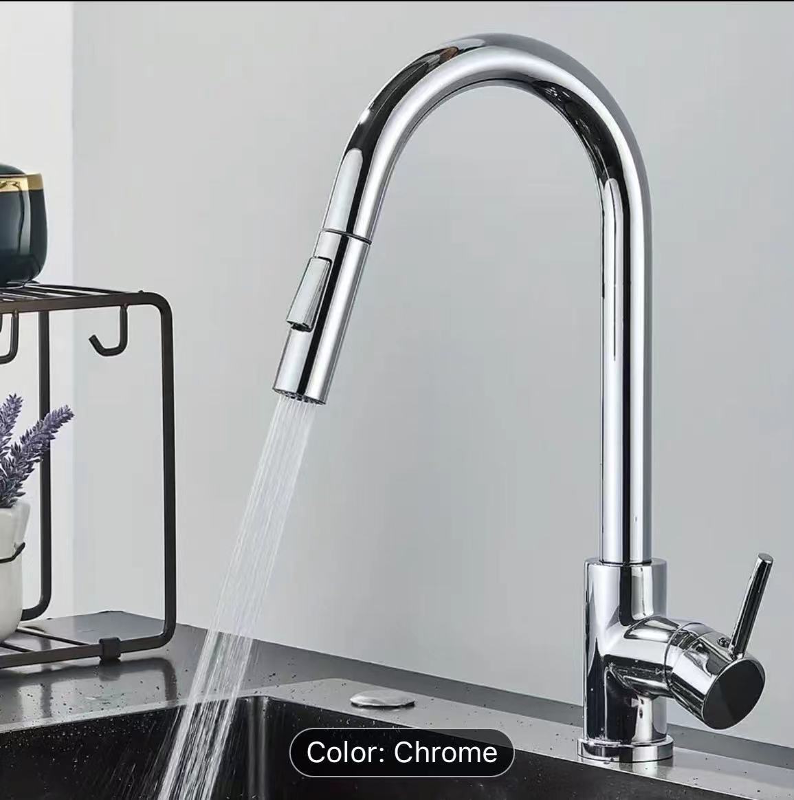 Hands Free Kitchen Faucet with Automatic Sensor