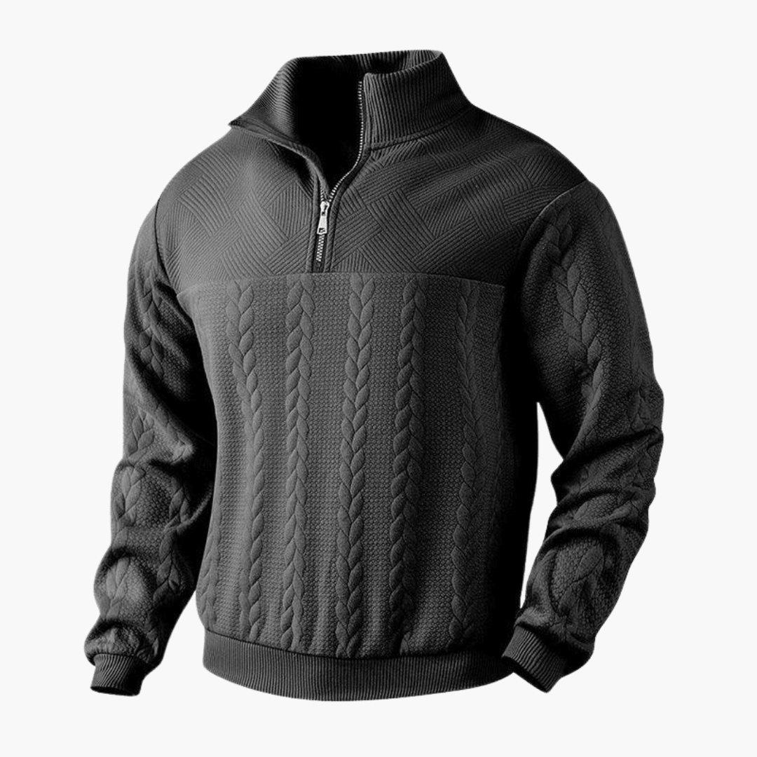 Classic Crew Neck Warm Sweater for Men