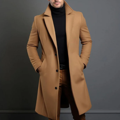 Warm Classic Men's Wool Winter Coat