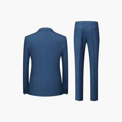 Classic Two Button Slim Fit Pinstripe Suit