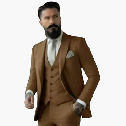 Stylish Men's Double-Breasted Suit