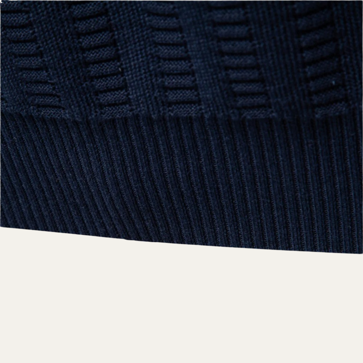 Warm Men's Half Zip Wool Winter Sweater