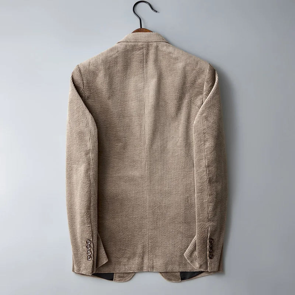 Stylish Men's Fitted Corduroy Jacket Suit