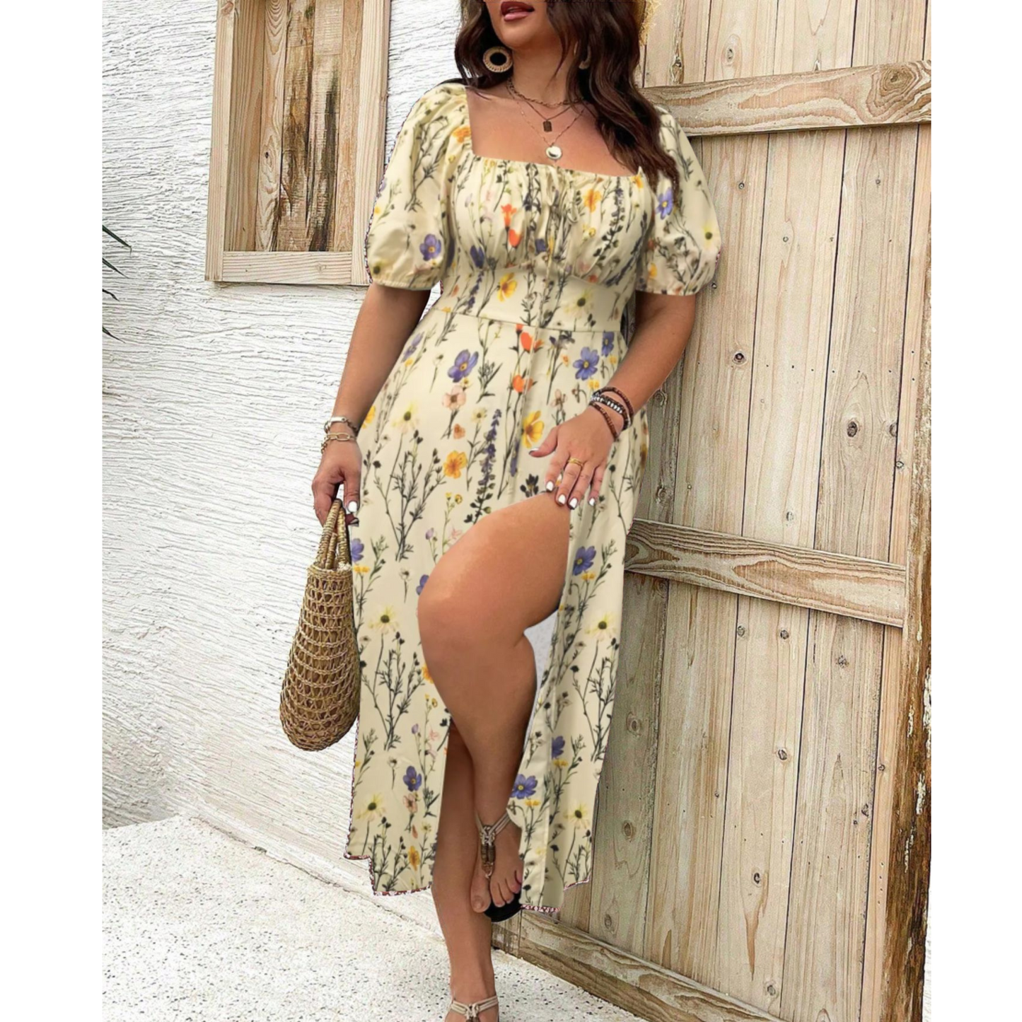 Elegant Women's Long Sleeve Maxi Dress