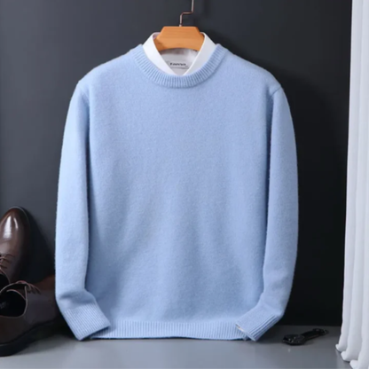 Luxurious Men's Cashmere Crew Neck Pullover Sweater