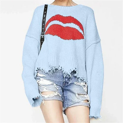 Comfy Women's Graphic Knit Sweater