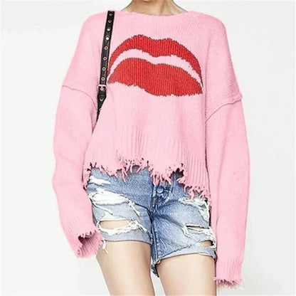 Comfy Women's Graphic Knit Sweater