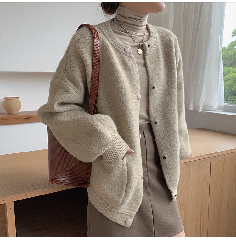 Comfortable Knit Women's Cardigan Sweater