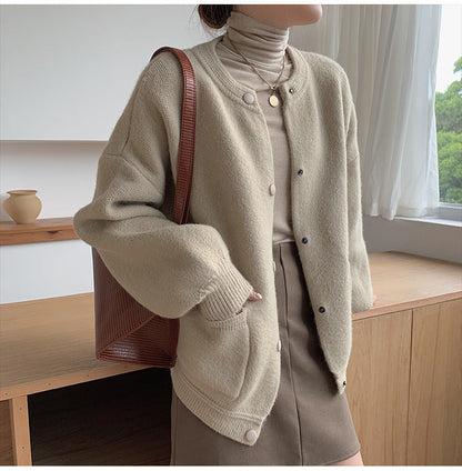 Comfortable Knit Women's Cardigan Sweater