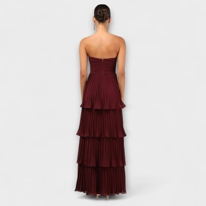 Elegant Off Shoulder Tiered Maxi Dress for Women