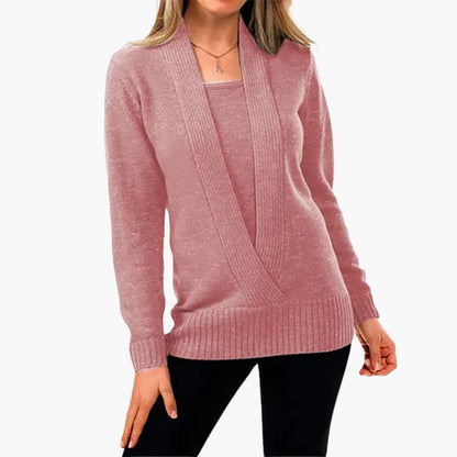 Ladies' Crew Neck Warm Winter Sweater