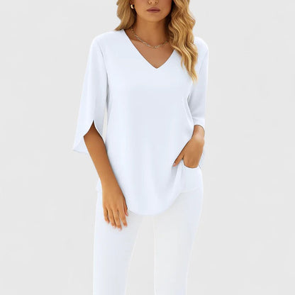 Elegant Women's V-Neck Top