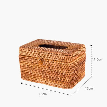 Natural Woven Paper Holder Box
