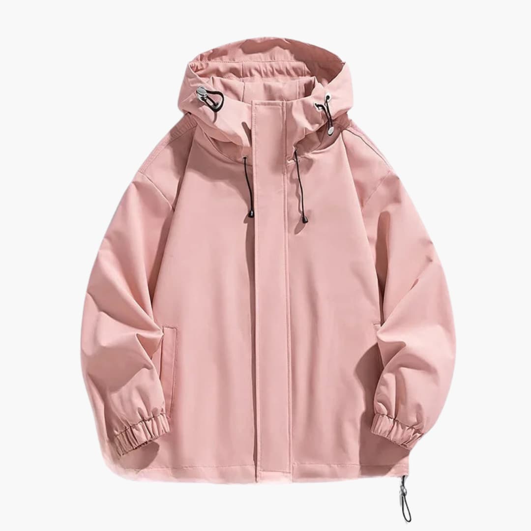 Waterproof Hoodie Jacket for Men with Zip Closure
