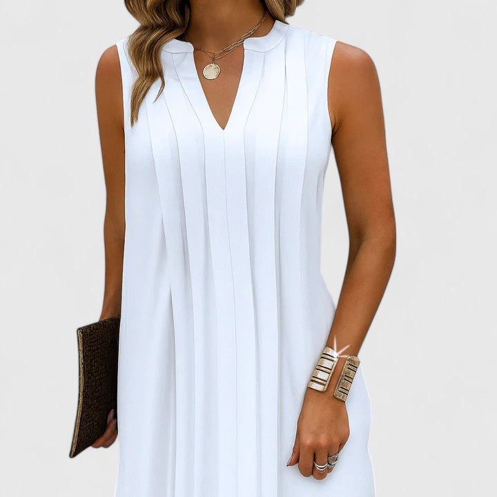 Chic V-Neckline Women's Dress
