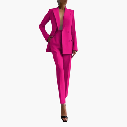 Ladies Business Jacket and Pant Suit Set