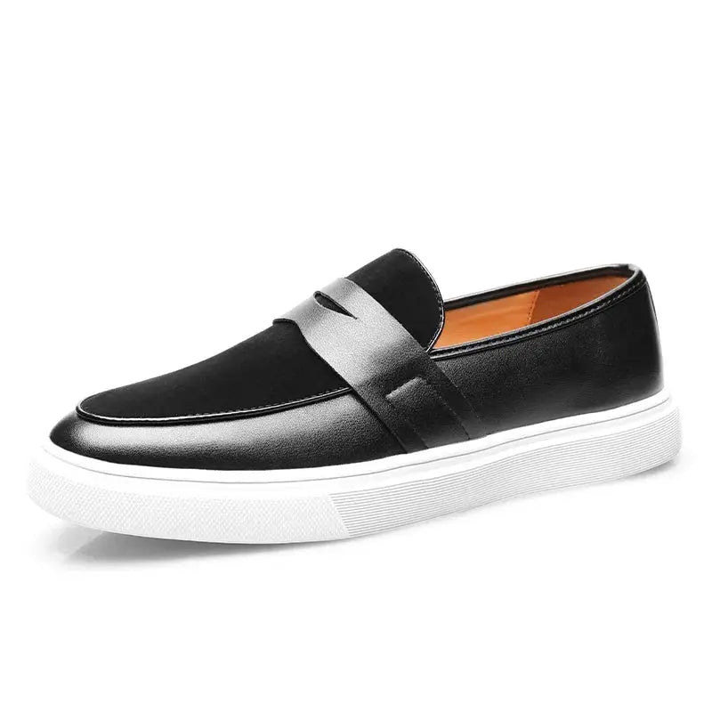 Classic Leather Moccasin Shoes - EasyApparels