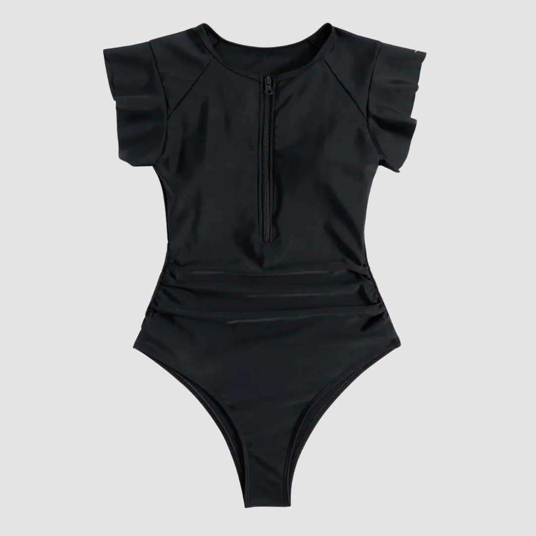 Easy On Zip Front Swimsuit - Vossary
