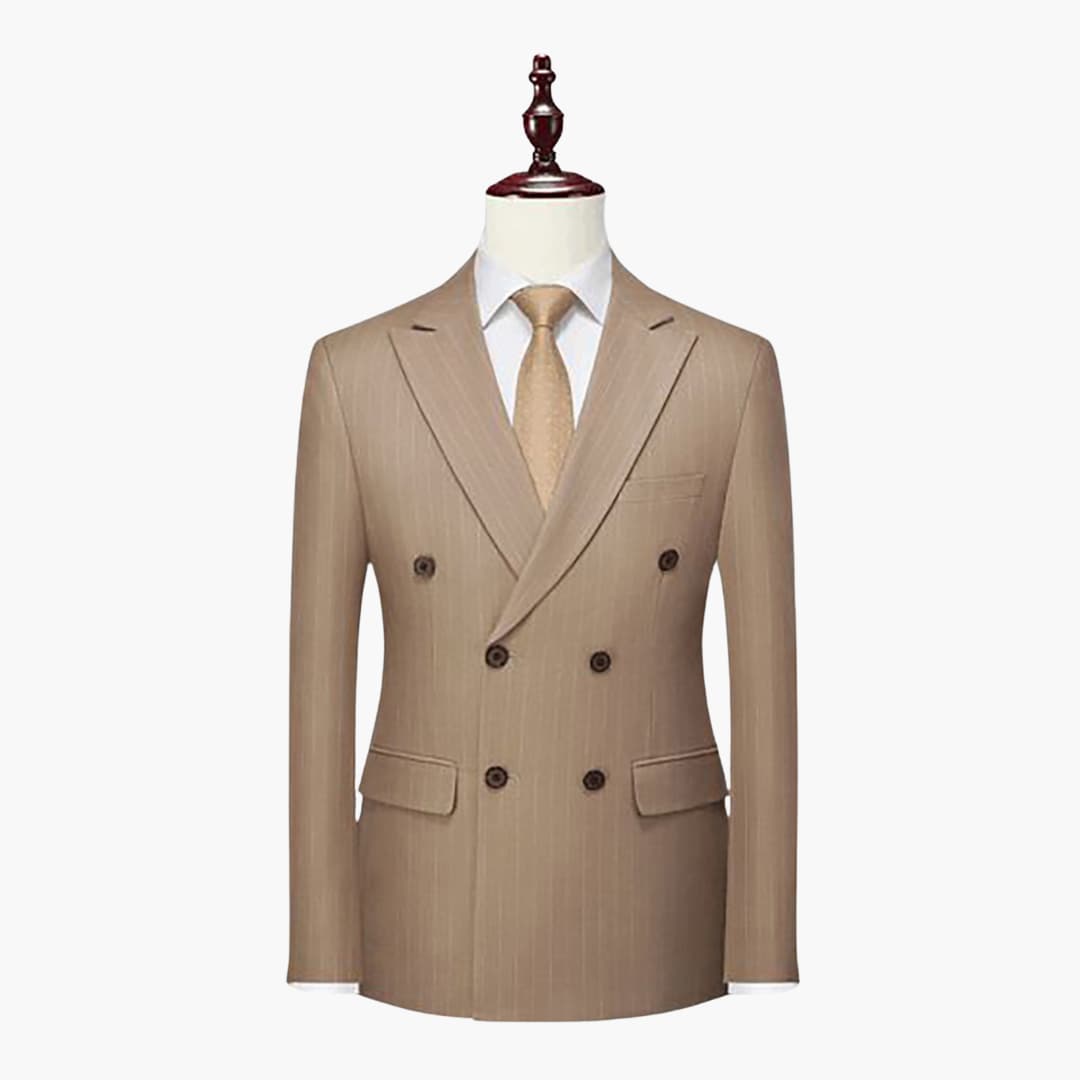 Classic Two Button Slim Fit Pinstripe Suit