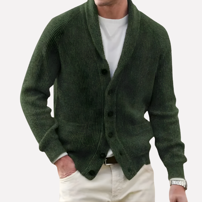 Classic Crew Neck Sweater Cardigan