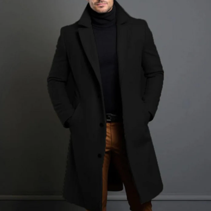 Warm Classic Men's Wool Winter Coat
