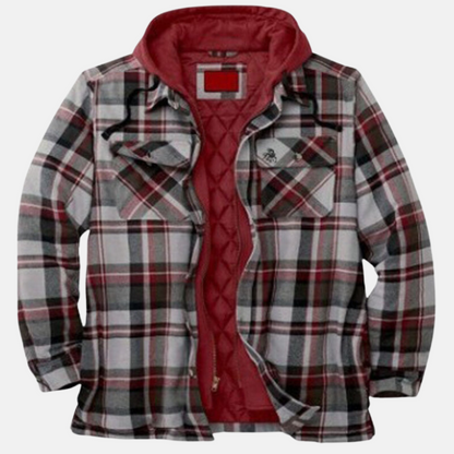 Warm Plaid Shirt Jacket for Men