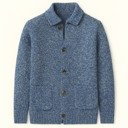 Cozy Men's Knit Button Cardigan Sweater - Vossary