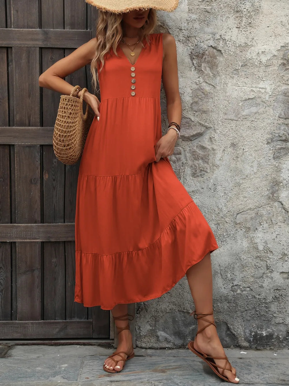 Floral Embellished Cold Shoulder Summer Dress - EasyApparels