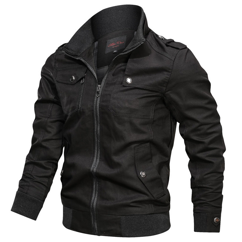 Slim Fit Mens Zip Jacket with Pockets