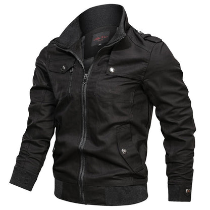 Slim Fit Mens Zip Jacket with Pockets
