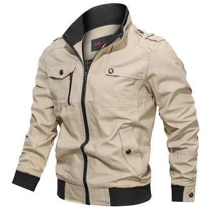 Slim Fit Mens Zip Jacket with Pockets