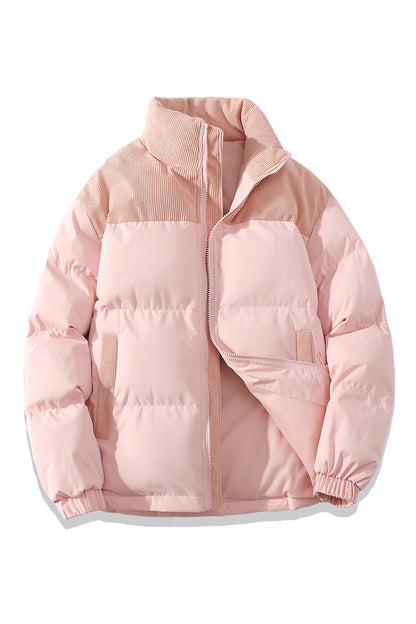 Warm Waterproof Puffer Jacket - Classic Fit, Cotton